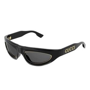Gucci Black Sunglasses with Gold Accents